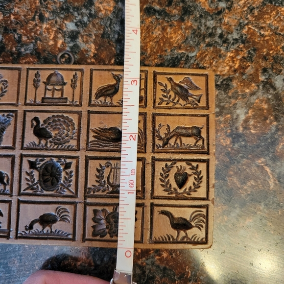 Vintage House On The Hill Mixed Motifs Springerle Mold Wood Marzipan Shortbread - Picture 5 of 5